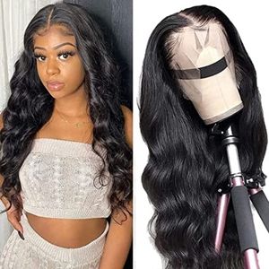 100% virgin human hair body wave raw mink brazilian lace front wigs